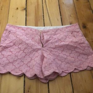 Lilly Pulitzer buttercup scalloped shorts